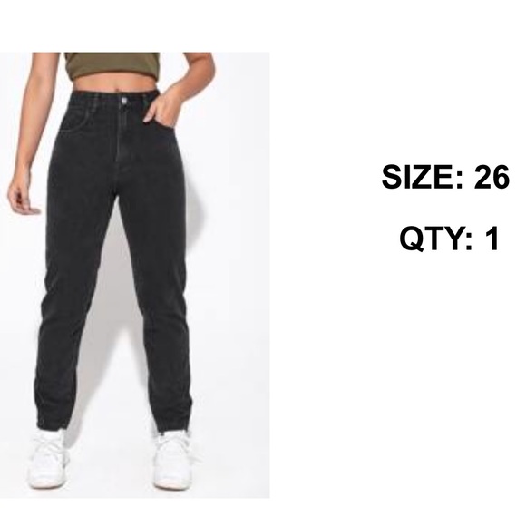 Black Mom Jeans - Picture 4 of 4